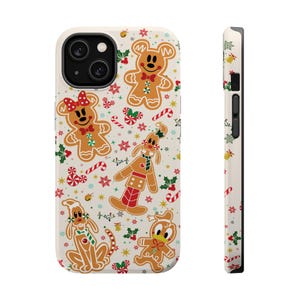 Custodia per telefono MagSafe per le vacanze di Topolino / Custodia per telefono cellulare MagSafe resistente agli urti di Topolino di Natale / Custodia per telefono di Natale per fan Disney
