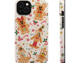 Musse Pigg Jul MagSafe Mobilskal | Jul Musse Pigg Stöttåligt MagSafe Mobilskal | Jultelefonskal för Disney-fans