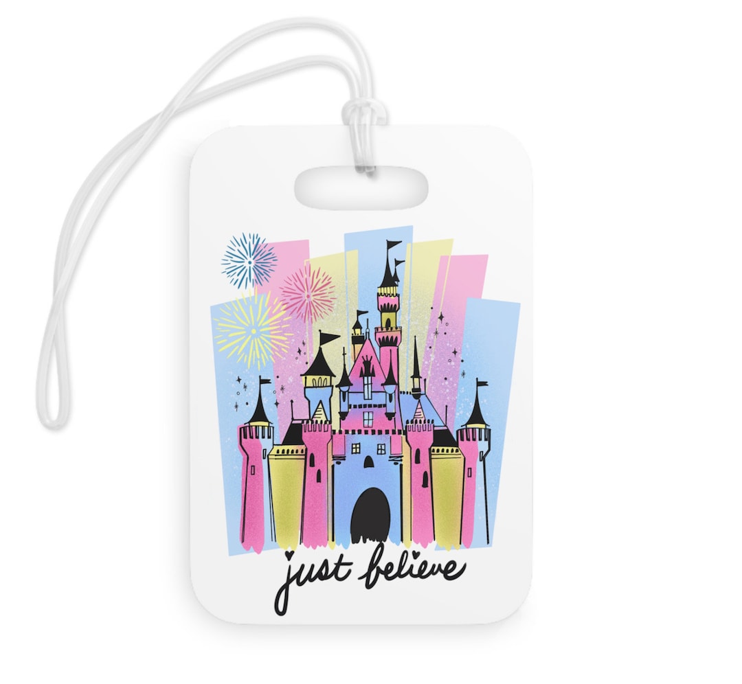 Personalized Disney Luggage Tag, Disneyland Luggage Tag With Custom