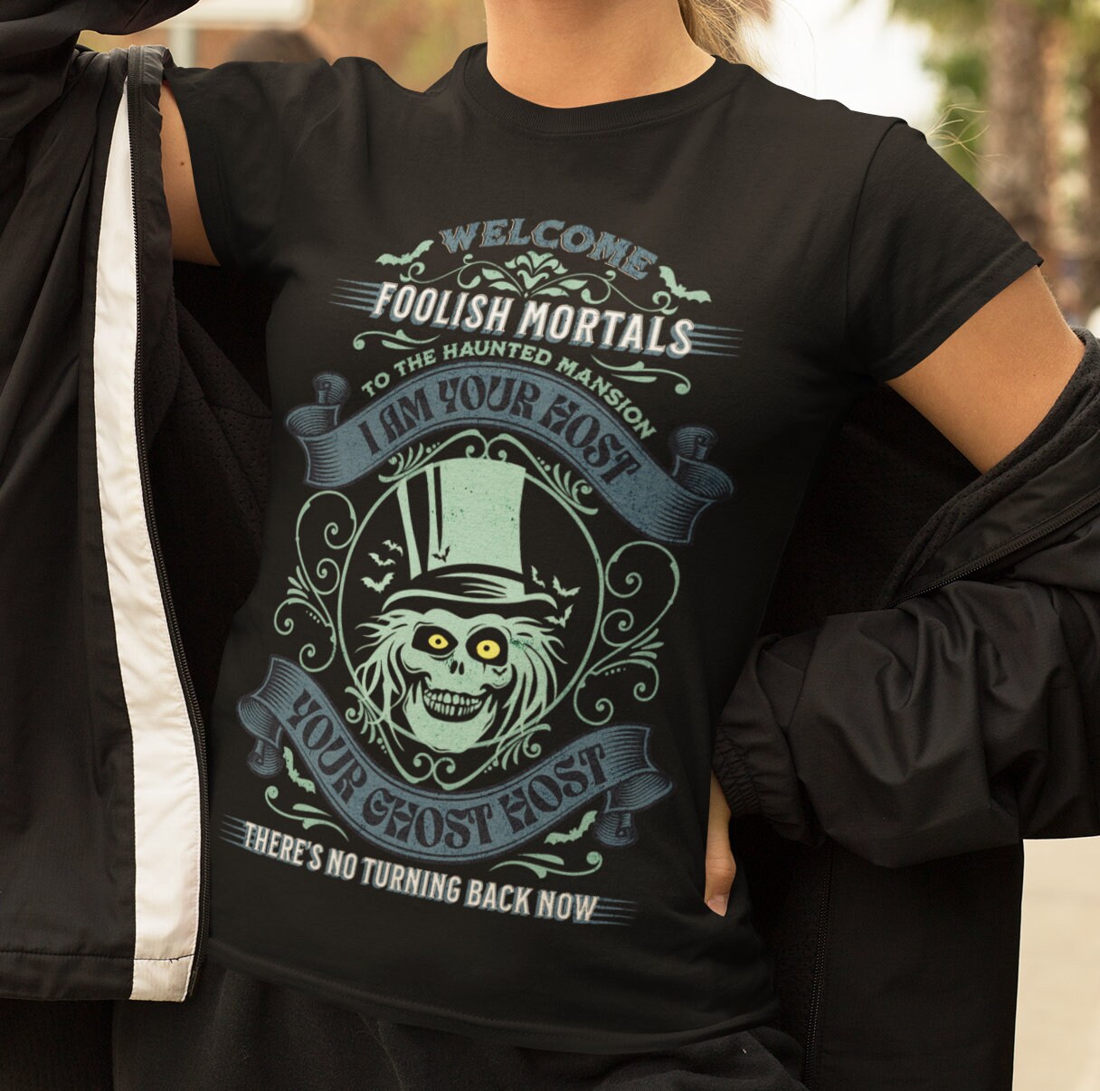 ☆Disneyland限定☆男女兼用 ハットボックスゴースト Tシャツ Hatbox Ghost Shirt, Haunted Mansion Unisex for Disneyland or
