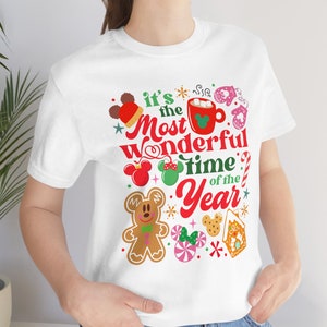 Mickey Christmas Shirt | Holiday Mickey Shirt | Most Wonderful Time of the Year Christmas Shirt for Disneyland or DisneyWorld | UNISEX Gift