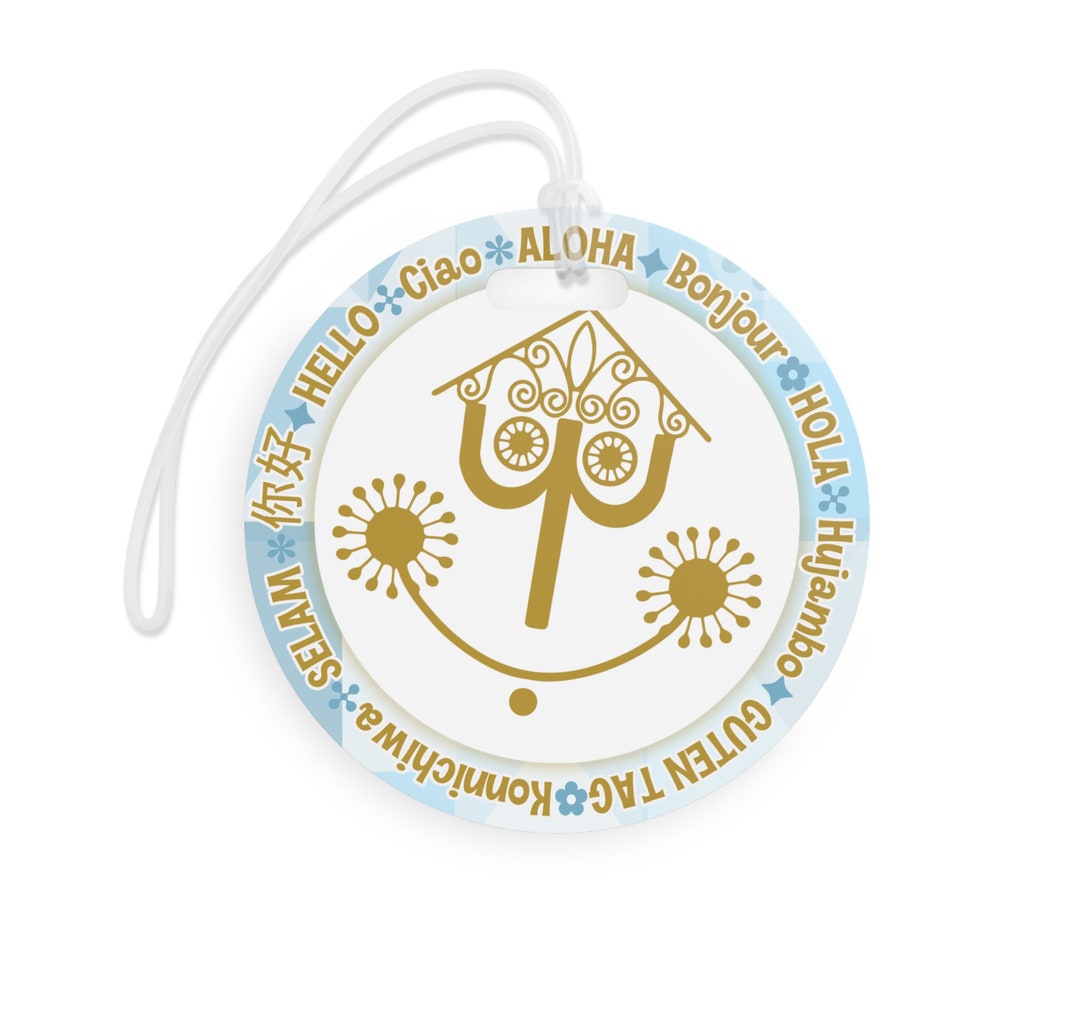 Personalized Acrylic Disney Luggage Tag, Disneyland Luggage Tag With