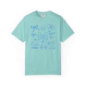 T-shirt cow-girl côtière Hello Aloha, t-shirt graphique cow-girl bord de mer, chemise de plage unisexe, haut d'été décontracté, cadeau pour cow-girl image 5