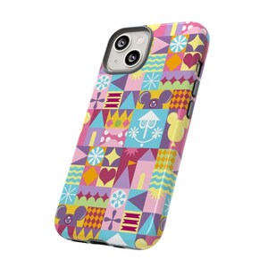 Disneyland Mary Blair Style Tough Phone Case — Whimsical Disney Park Art Design — Retro Mid-Century iPhone / Samsung Protective Cover Bild 7