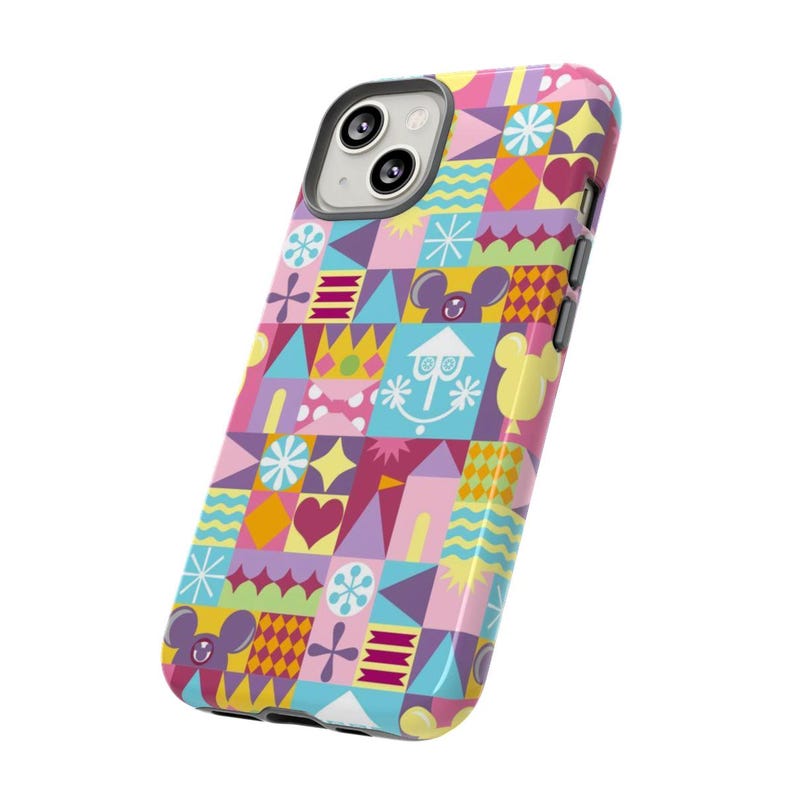 Disneyland Mary Blair Style Tough Phone Case — Whimsical Disney Park Art Design — Retro Mid-Century iPhone / Samsung Protective Cover Bild 7