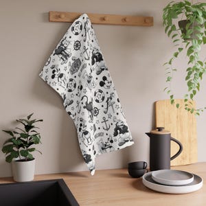 Steamboat Willie Tea Towel - Vintage Mickey Kitchen Decor, Disney Fan Gift, Mickey Mouse Dish Cloth, Classic Mickey Home Decor image 5