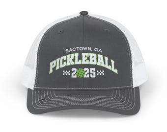 Customized Embroidered Pickleball Lover Hat - Great Gift for Pickleball Player - Adjustable Baseball Cap Perfect for Pickleball Players