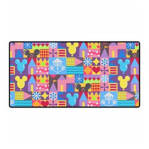 Mary Blair Style Mickey Disneyland Desk Mat - Vibrant, Artful Desk Decor for Gamers, Students, Home Office, Workspace gift for Disney fan image 3
