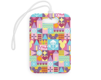 Personalized Disney Luggage Tag, Disneyland Luggage Tag with Custom Name, DisneyWorld Luggage Tag, Gift for Disney Fan, Acrylic Luggage Tag