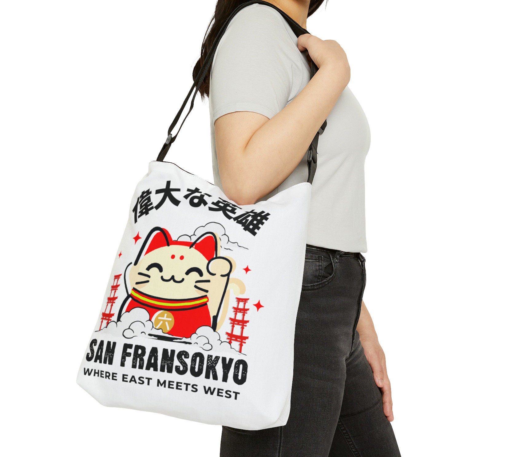 San Fransokyo Big Hero 6 Adjustable Tote Bag, Baymax Bag, Tote Bag