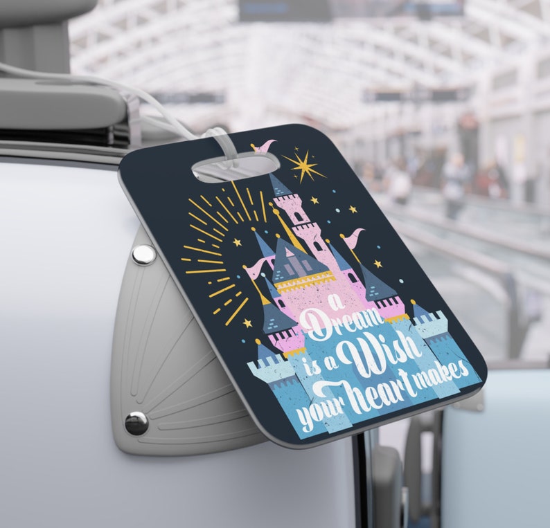 Personalized Acrylic Disney Luggage Tag Disneyland Luggage Etsy
