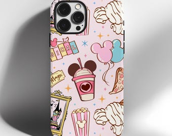 Magical Disneyland Snacks Impact Resistant Tough Cell Phone Case, Disneyland Phone Case, Disneyworld Phone Case
