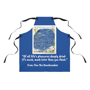Don the Beachcomber apron - 1943! -  Perfect for Jimmy Buffett fans!