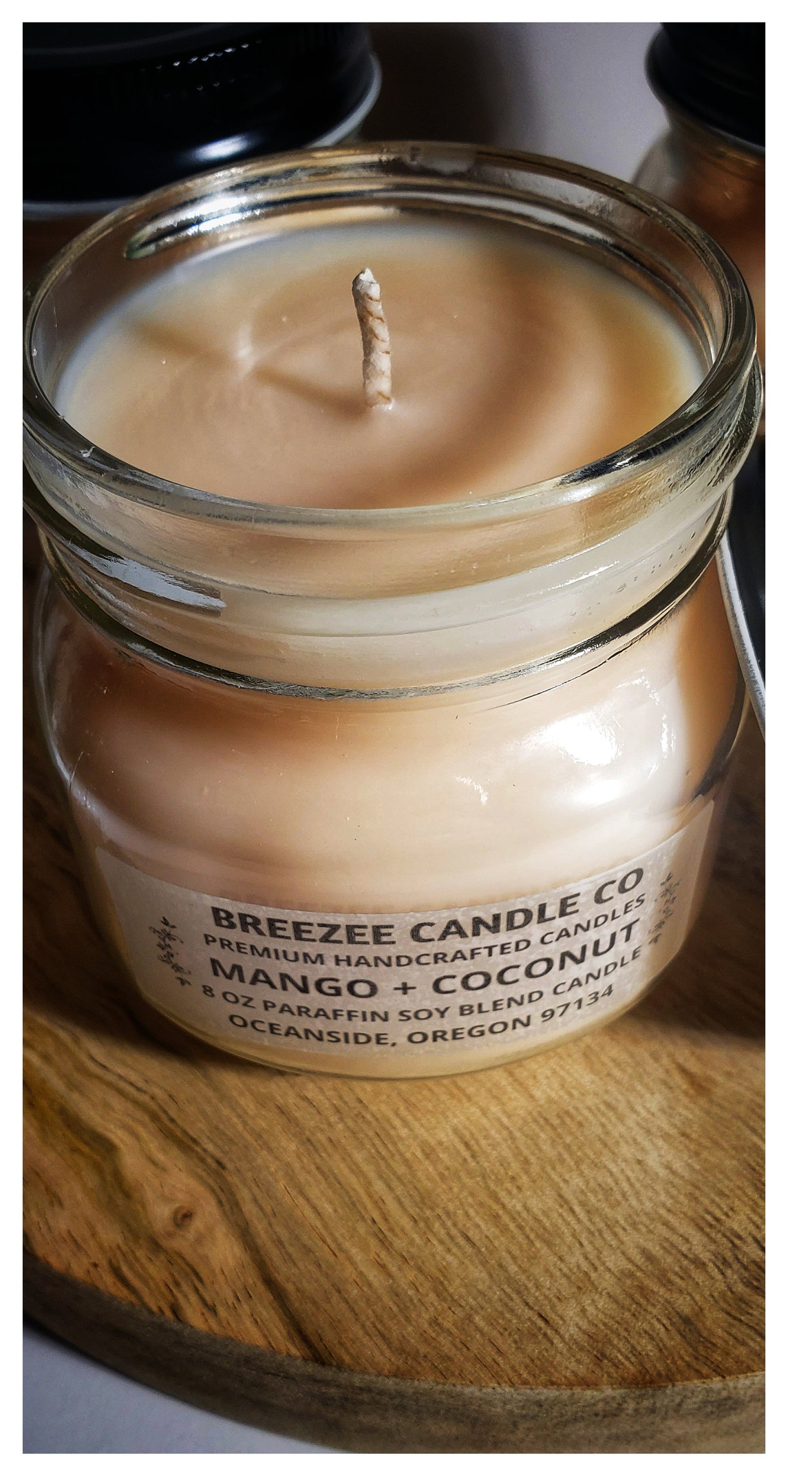 Mango Coconut Tropical Candle Scent 8 oz 12 oz Soy Wax Blend Etsy