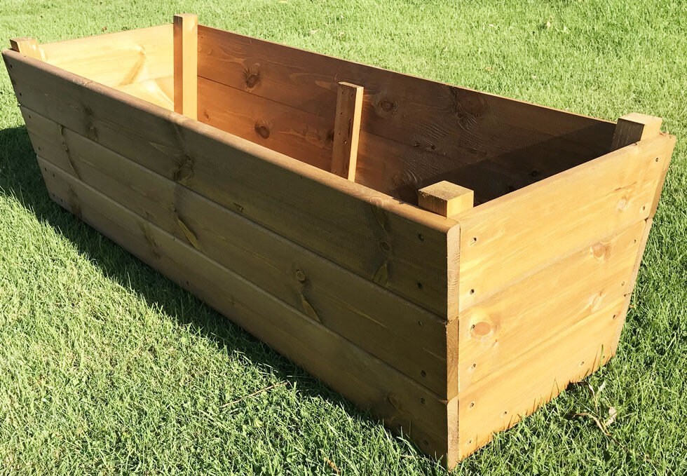 Outdoor wooden planter Etsy