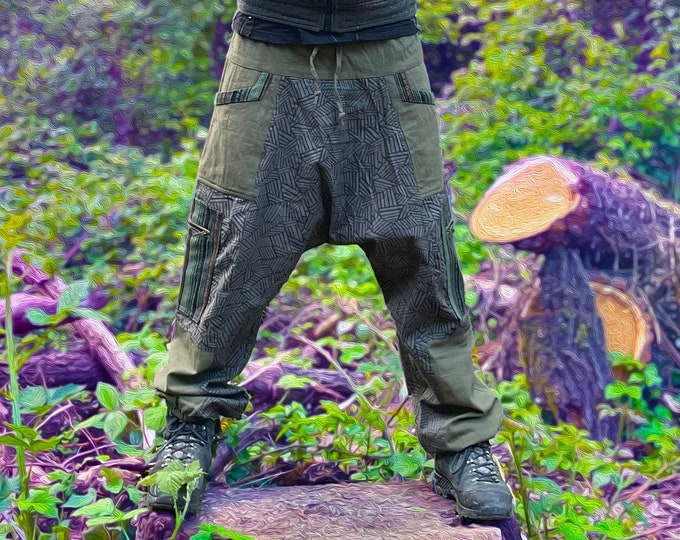 Aladdin pants for men >>> in 3 color combinations - JUNGLE - Dancing - Chilling - Goa - Apocalypse - Mad Max