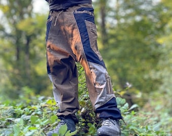Aladin pants for men >>> HARI FREAK >> 2 crazy color combinations - JUNGLE - Dancing - Chilling - Goa - Apocalypse - Mad Max