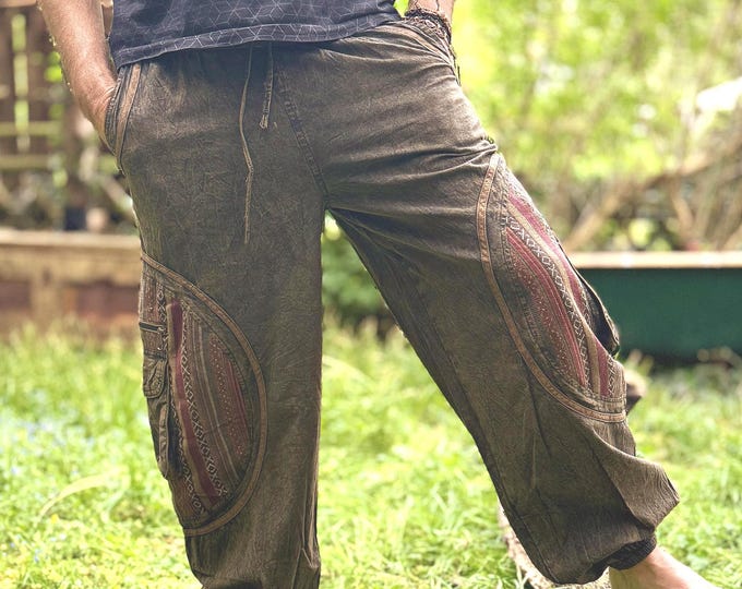 Aladdin Trousers for Men KAY long >>> 4 Color Combinations - JUNGLE Shop - Dancing - Chilling - Goa - Apocalypse - Mad Max