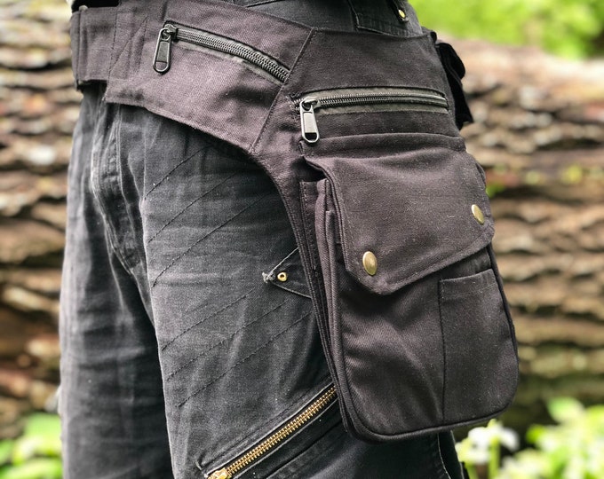 Belt bag holster bag BILLIE >>> spacious holster belt >> 3 colors 3 sizes >> JUNGLE - Goa - bum bag