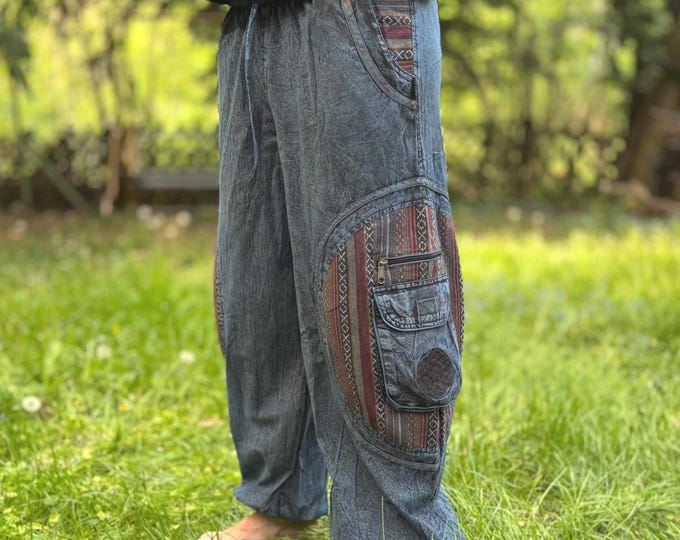 Aladdin Trousers for Men KAY long >>> 4 Color Combinations - JUNGLE Shop - Dancing - Chilling - Goa - Apocalypse - Mad Max