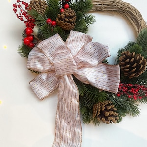 Christmas bows, Christmas wreath bow, Christmas tree bows, Christmas decoration, bow for box, bow for present