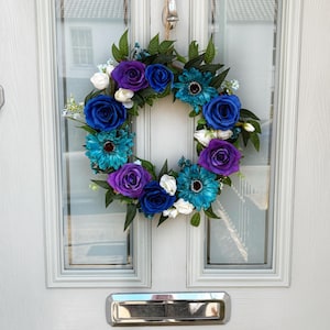Spring wreath, DIY artificial wreath kit, crafting kits for adults ,summer wreath, make your own wreath, craft gift set for friend, sister