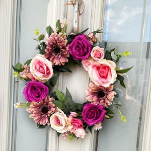 Spring wreath, DIY artificial wreath kit, crafting kits for adults ,summer wreath, make your own wreath, craft gift set for friend, sister