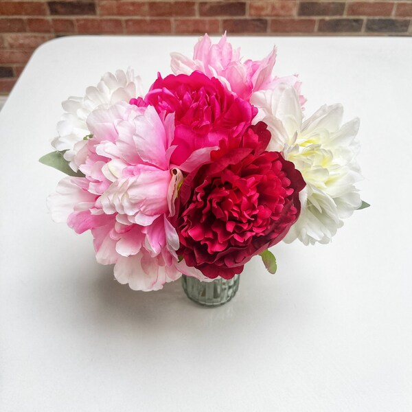 Artificial Flowers in Vase Etsy UK