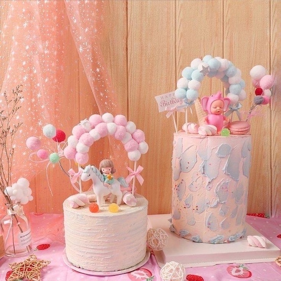 58 Pezzi Decorazioni per Torte con Fiocchi, Decorazione per Torta per Baby Shower, Compleanni, Matrimoni e Anniversari, 40 nastri + 18 carte, come Topper per Cupcake e Confezioni Regalo