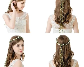 Floral Crown Headband | Boho  Flower Hair Wreath