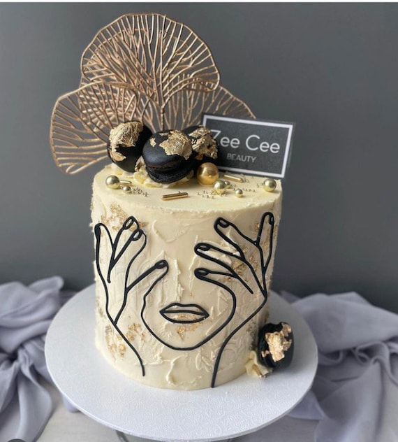 Manschin - Decoración Para Tartas (acrílico), Diseño Con Láser