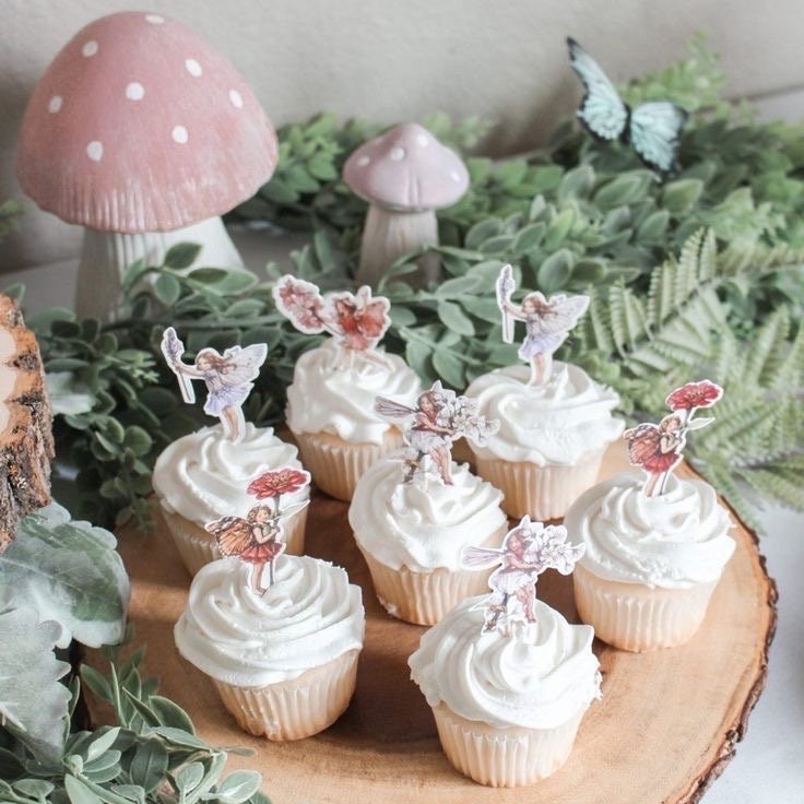 Decorazione Torta Fata,Fairy Cake Topper Compleanno Happy Birthday Cake Topper Decorazioni per Torte Topper di Compleanno Bambina Bambino Baby Shower