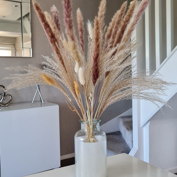 Fluffy Dreamy Pampas Large Bouquet 50cm | Gift | Dried Flower | Personalised | Home Interior decor | Hygge | Birthday Anniversary