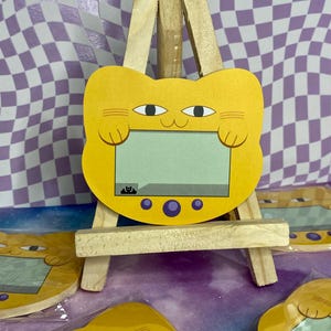 The Owl House Cat Tamagotchi Sticky Note | Cat Shape Adhesive Notepads | Perfect for school, note-taking, reminders, work, journaling, etc!