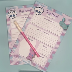 Notatnik Twyla Monster High G3 | bloczek 5,5 x 8,5 po 25 stron każdy | Dziennik snów | Pamiętnik | Monitor snu | Notatnik na artykuły piśmiennicze do nawyków