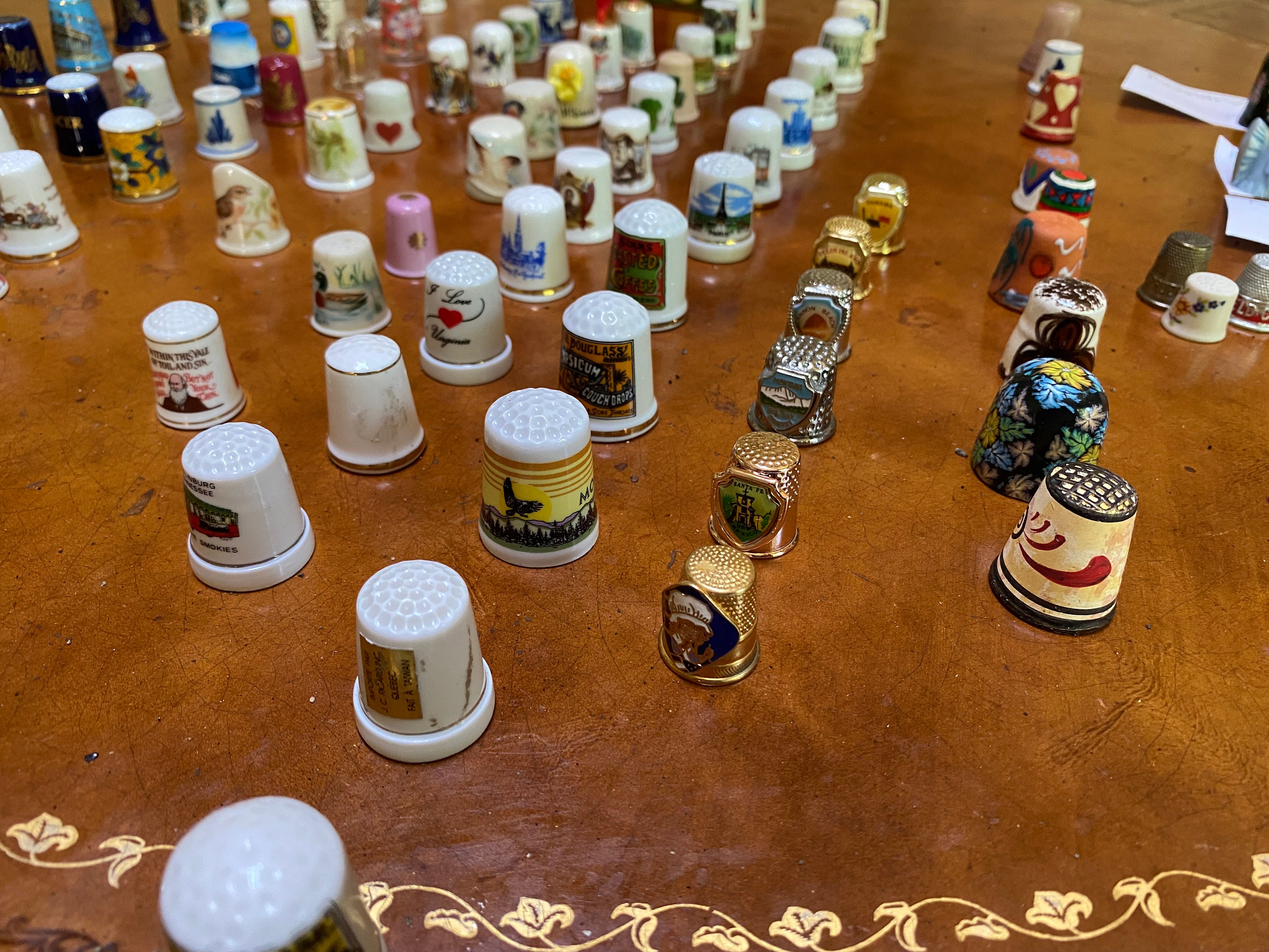 Vintage Thimble Collection 100 Etsy