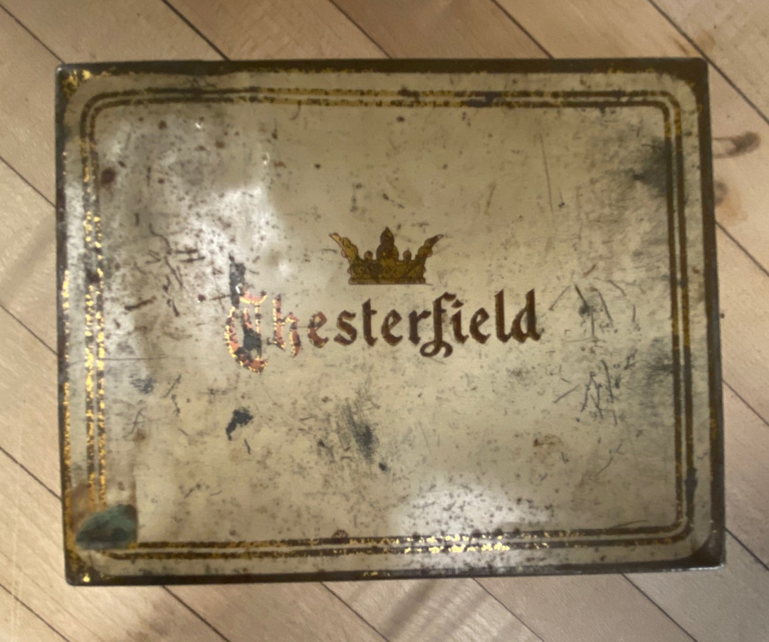 chesterfield cigarettes tin Vintage Chesterfield Cigarette Tin