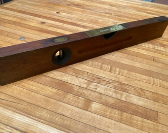 Vintage Stanley, Number 3 wood & Brass Level