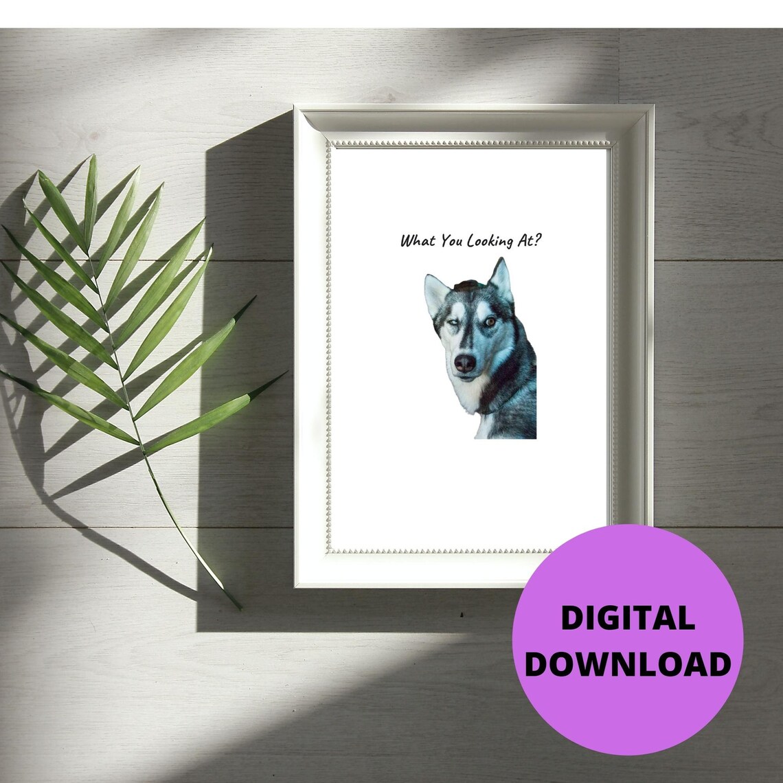 Cute Dog Home Decor Wall Print Wall Art Printable Wall Etsy