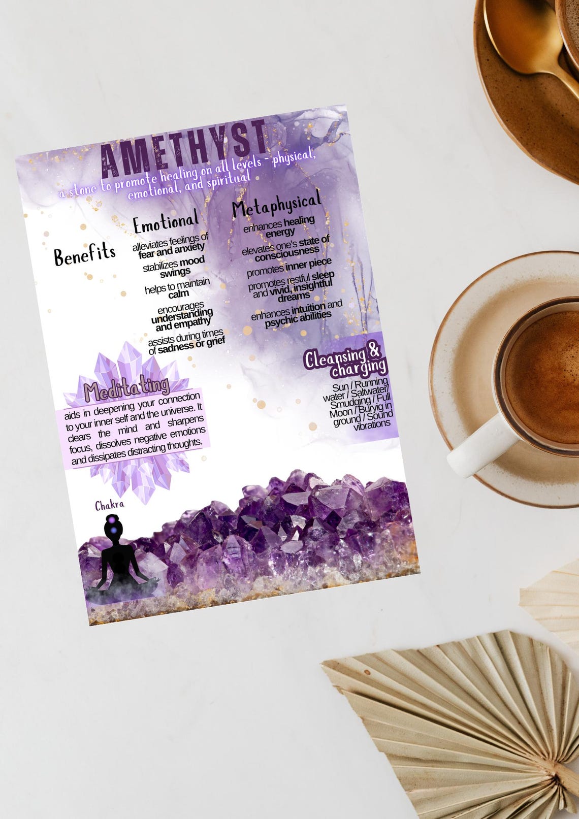 Amethyst /cheat Sheet - Etsy