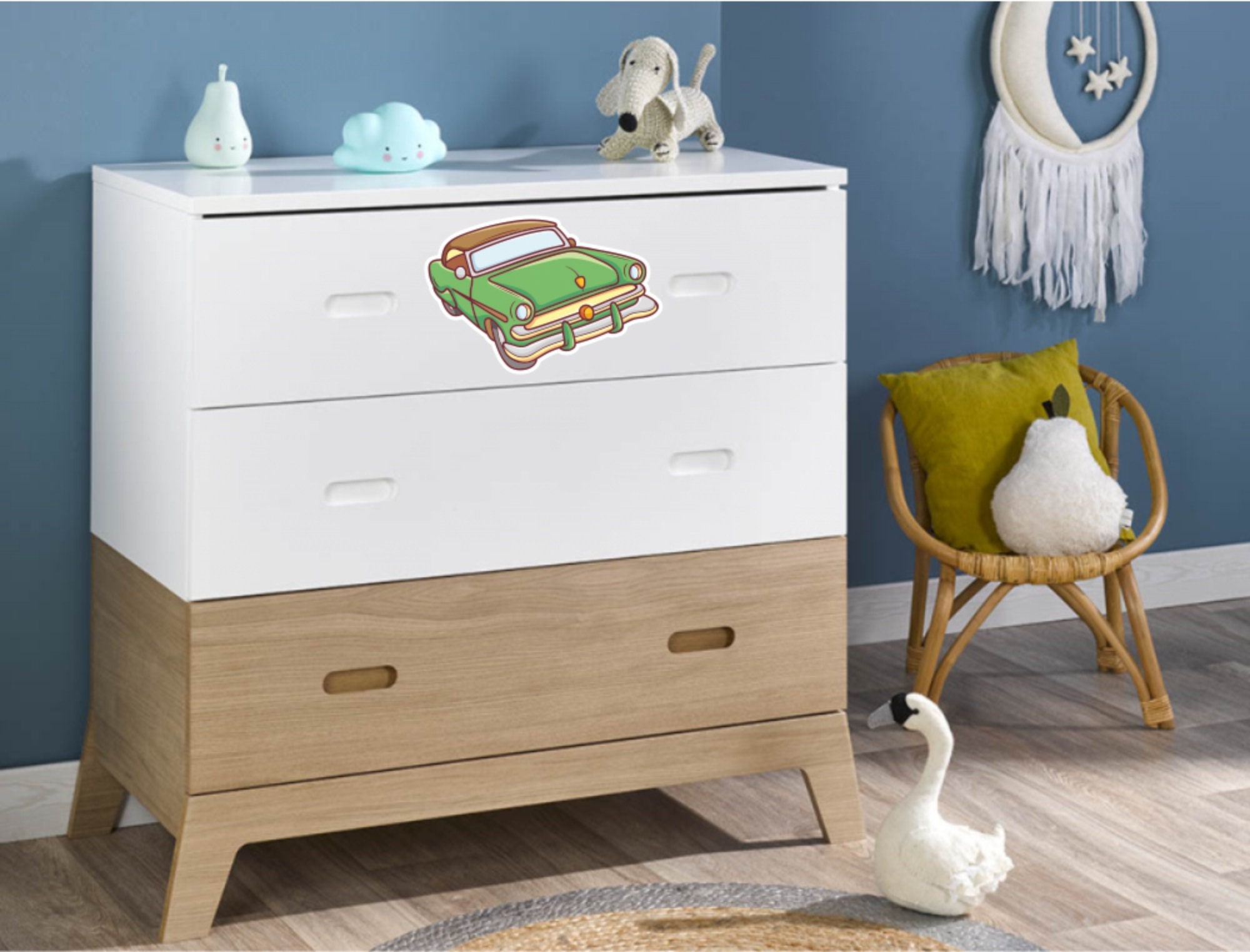 4 Stickers Voiture Pour Déco Kit 04