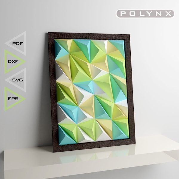 Minimalist 3D Paper Wall Art photo