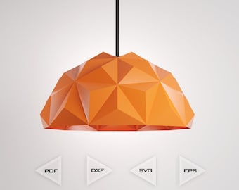 3D Papercraft Lamp , SperoNX Hanging Lamp , Papercraft Template , Lowpoly Papercraft, 3d Lantern, Paper Lamp, Origami Lamp , SVG files