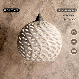 3D Print STL File of Pendant Lamp Sperox / STL File for 3D Printing/ 3D Printing Models