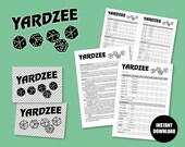 Yardzee SVG, Printable Yardzee score card Game rules Digital logo, DIY Yardzee, PDF Score Sheet, Yathzee, Yard Games, Lawn Games