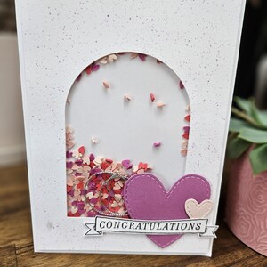Arched Heart Shaker Card