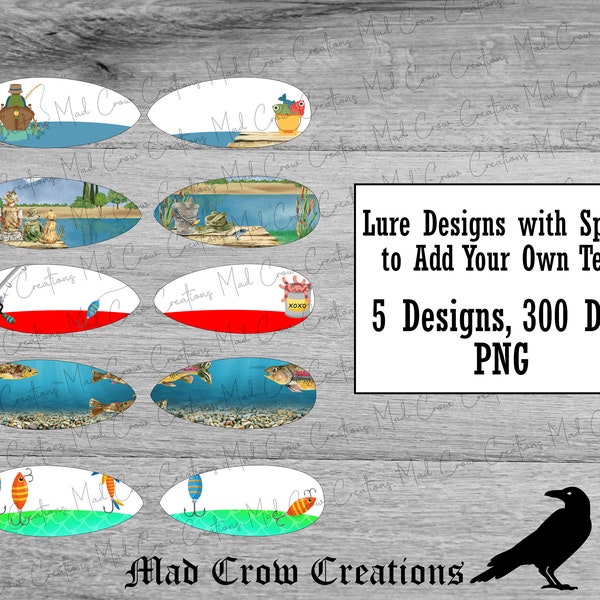 Add Your Own Text Fishing Lure Designs/Fishing Lure PNG/Sublimation Fishing Lures/Designs for Fishing Lures