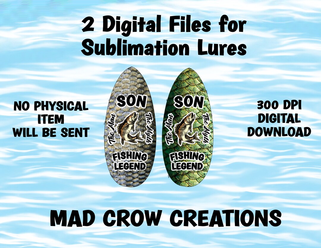 Son Fishing Lure Designs/fishing Lure Png/sublimation Fishing Lures/designs for Fishing Lures Etsy