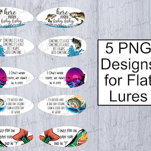 Fishing Lure Designs/Fishing Lure PNG/Sublimation Fishing Lures/Designs for Fishing Lures