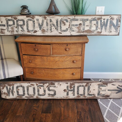 Custom large weathered wood sign, Distressed shops wood sign, custom town sign
